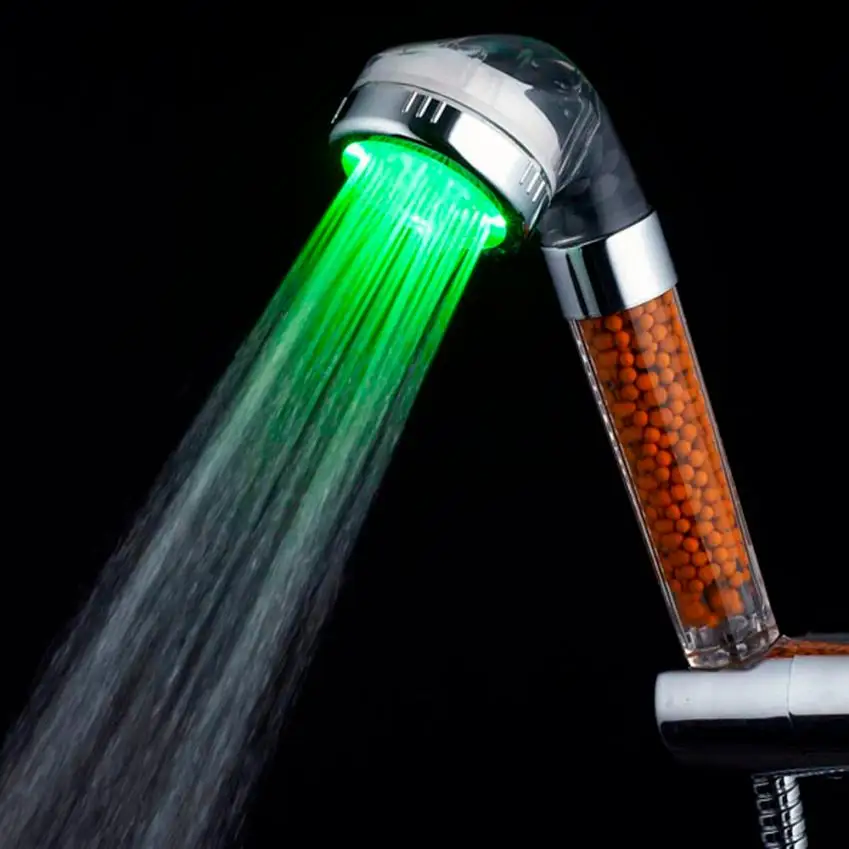 RGB 7 Красочный Светодиодный светильник для ванной комнаты фильтрации душ M20