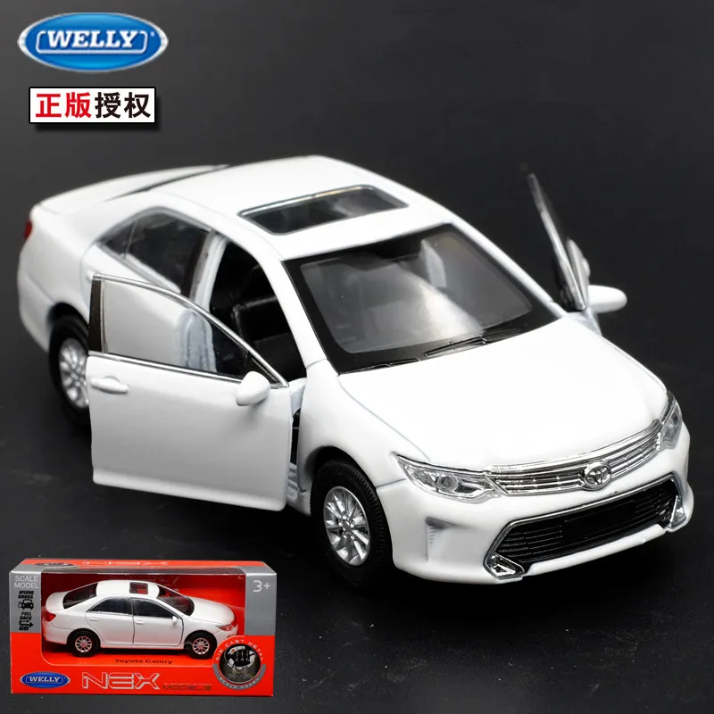 

1pc 1:36 11.5cm delicacy WELLY Toyota Camry car pull back alloy model home collection decoration cool boy toy gift