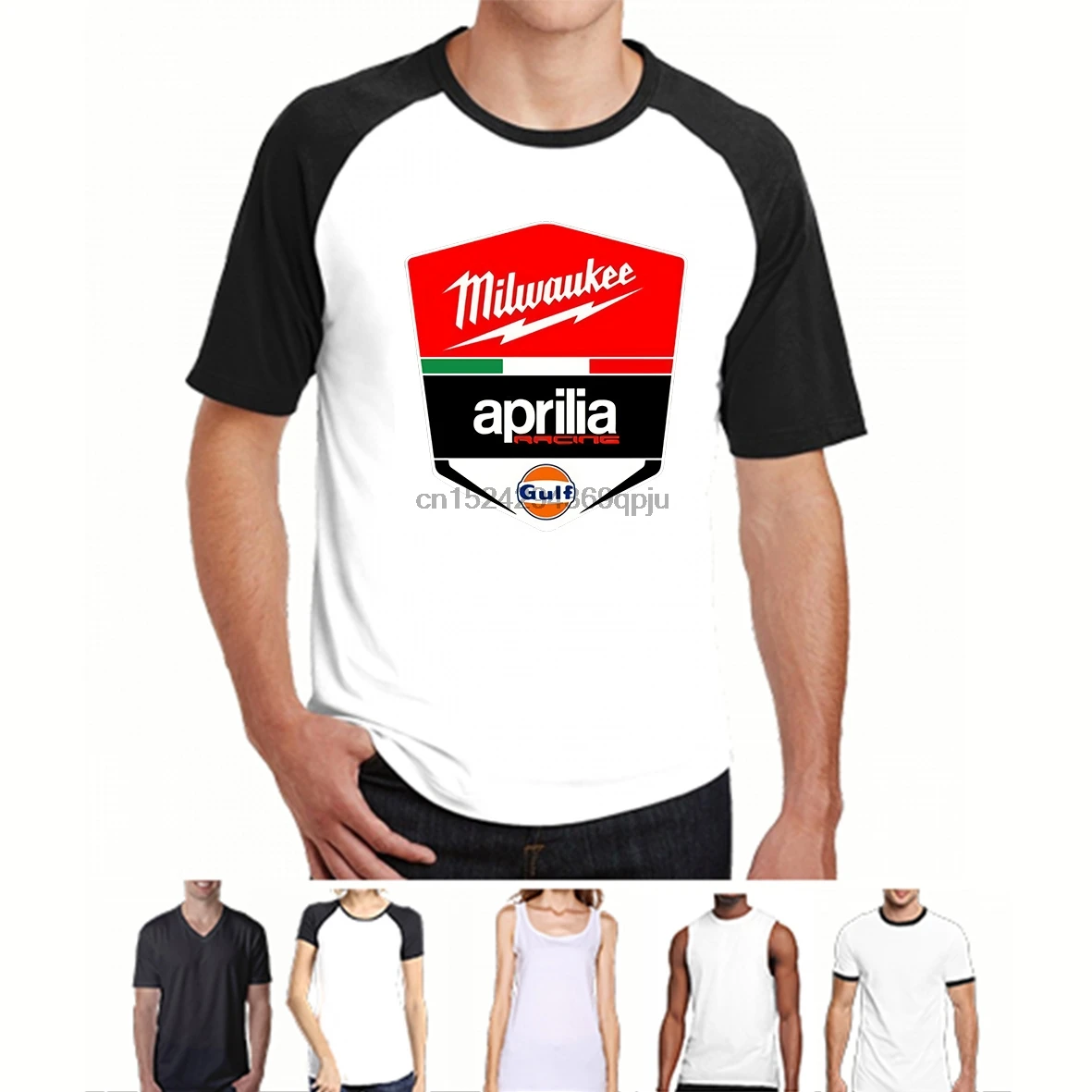 

Men T shirt Classic Milwaukee Tools Aprilia Black funny t-shirt novelty tshirt women