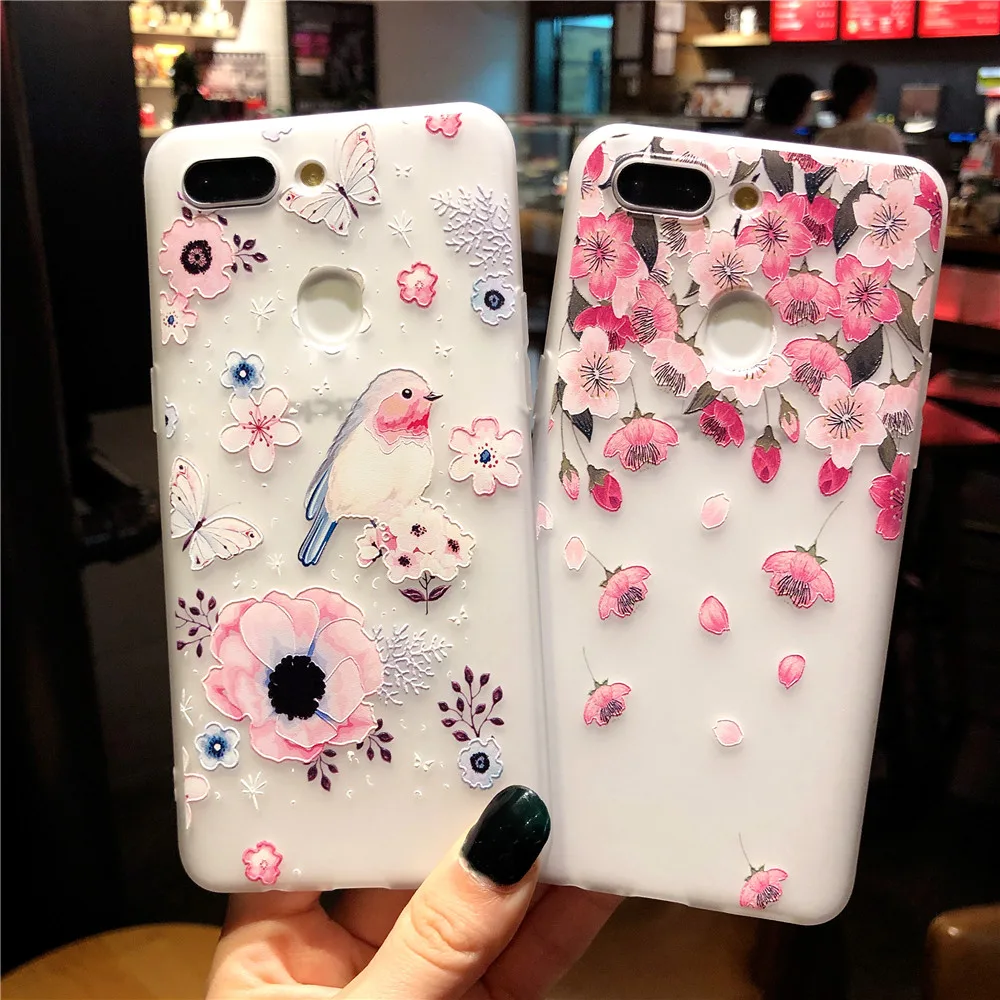 3D Рельефный цветочный чехол для телефона Huawei P20 Plus Mate 10 Lite 20 Nova 3 3i 3e 2i Honor 9i V20 P20Lite