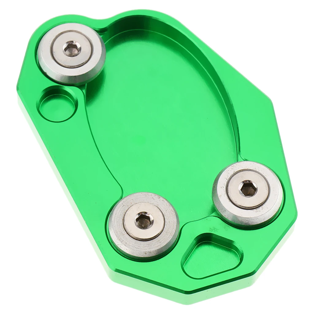 

Motorcycle Gear Pad Kickstand Foot Side Stand, Rugged Durable Extension Pad for Kawasaki Z800 Z1000SX ER6