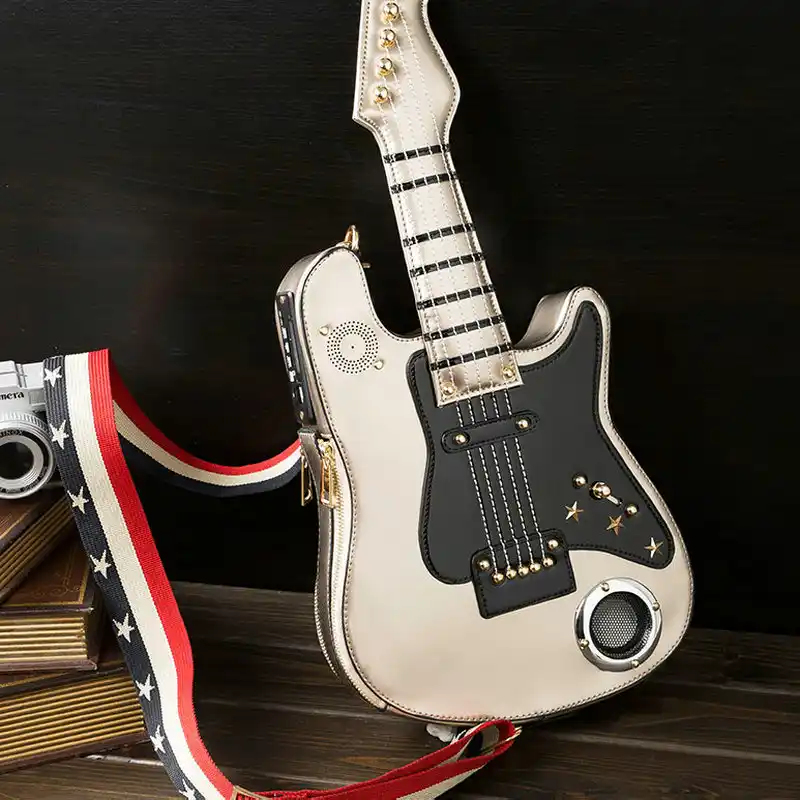 Music Guitar Smoking Cross Body Shoulder Messenger Laptop Bag
