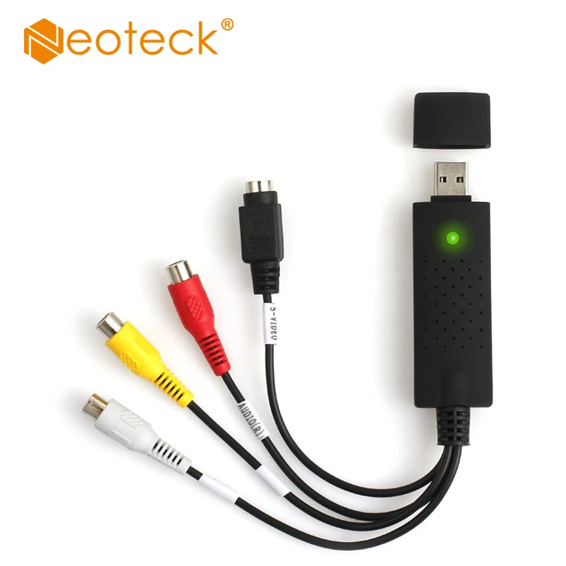 Neoteck Audio Video Capture Card Adapter USB VHS To DVD Video Capture Converter Full Scart Kit For Win7/8/XP/Vista With RCA Lead Neoteck Audio Video Capture Card Adapter USB VHS To DVD Video Capture Converter Full Scart Kit For Win7/8/XP/Vista With RCA Lead