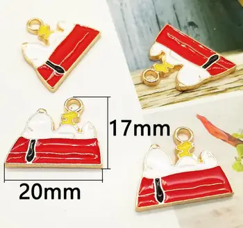 

New 500pcs cartoon anime peanut red A bath tub cute dogs mix Metal Charm Pendants DIY Jewelry Making Party Gifts S02
