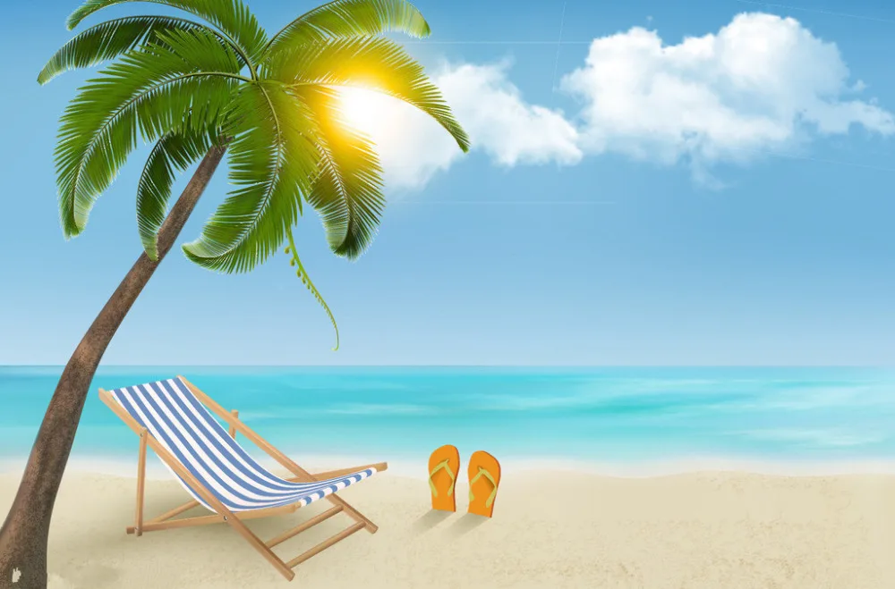 Shengyongbao Plage Theme Art Tissu Photographie Decors Studio