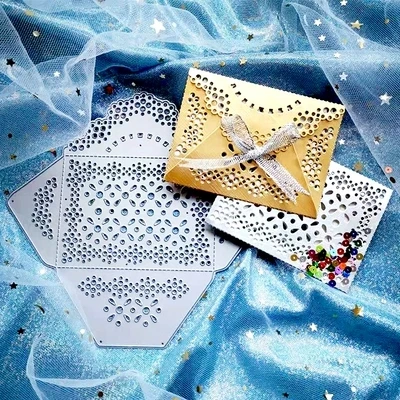 

Lace Envelope Box Decoration Metal Cutting Dies Stencils for DIY Scrapbooking/photoalbum/Card Paper Embossing