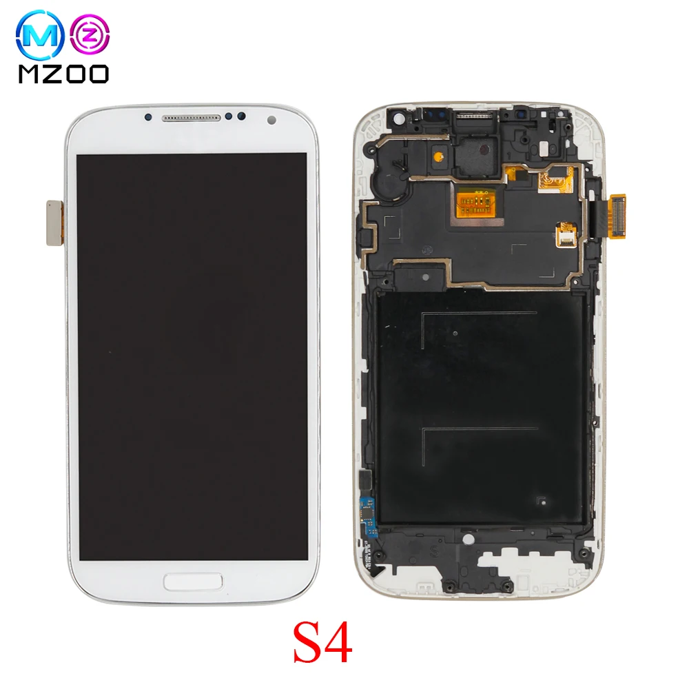 

For Samsung S4 GT-i9505 i9500 i9505 i9506 i9515 i337 LCD Display touch Screen Panel Digitizer+frame Assembly repair Tela parts