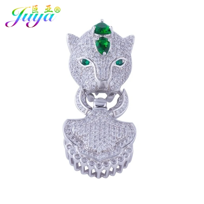 Juya Ali Moda Cubic Zirconia Decorative Dragon Fastener Connectors For DIY Natural Stone Baroque Pearls Tassels Jewelry Making