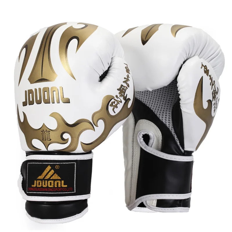 PU Leather Boxing Gloves Mitts Mitten MMA Muay Thai Training Hand