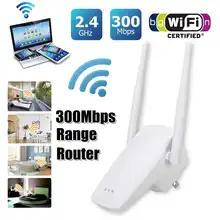 LEROY Беспроводной Wi-Fi ретранслятор WiFi расширитель маршрутизатор 300 Мбит/с двойная антенна усилитель сигнала с внешними антеннами горячая распродажа