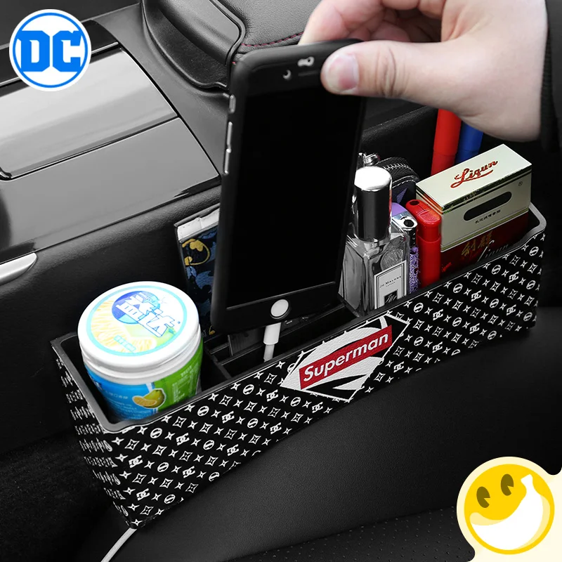 DC Comics Car Seat Gap Storage Box Superman Batman Justice League Creative Fashion Cartoon Universa