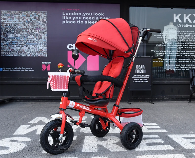 Sale New Brand 1-6 Years Child Tricycle High Quality Swivel Seat Child Tricycle Bicycle Baby Buggy Stroller Bmx Baby Car Bike 13