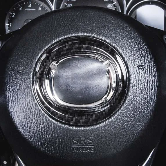 

Fit For Mazda 6 Atenza 2017 ABS Chrome Steering Wheel Center Decoration Ring Trim Cover Auto Accessories