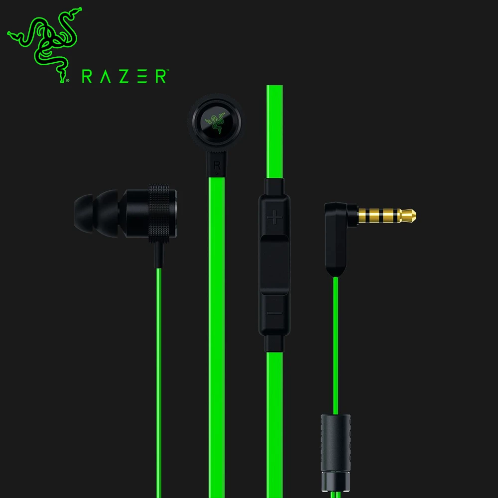 Original Razer Hammerhead Pro V2 Earphone Flat Style Cables With Omnidirectional 3 5mm And Volume Controls For Gaming Earphone Hammerhead Pro Razer Hammerheadrazer Hammerhead Pro Aliexpress