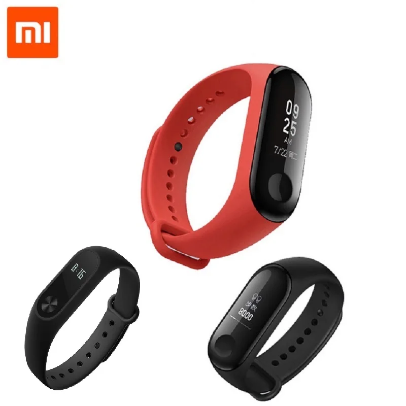 

Original Xiaomi mi band 3 miband 2 instant message callerID waterproof OLED touch screen Weather forecast mi band 2 up