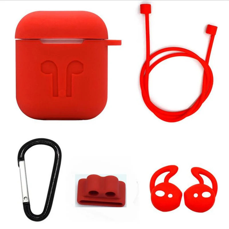 

5Pcs/Set Silicone Wireless Bluetooth Earphones Case For Airpods Apple i10 i12 TWS Earbud Earphone accessories Protective Cover