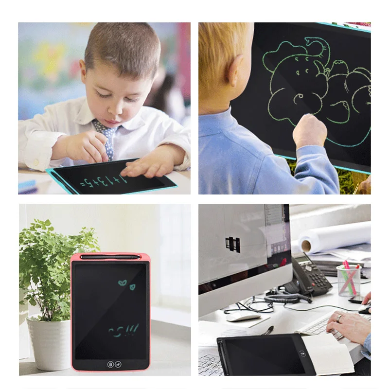 Портативный цифровой ультра-тонкий планшет графический Рисунок планшеты Красочные ЖК-дисплей доска Электронный рукописный коврик детская ручка подарок