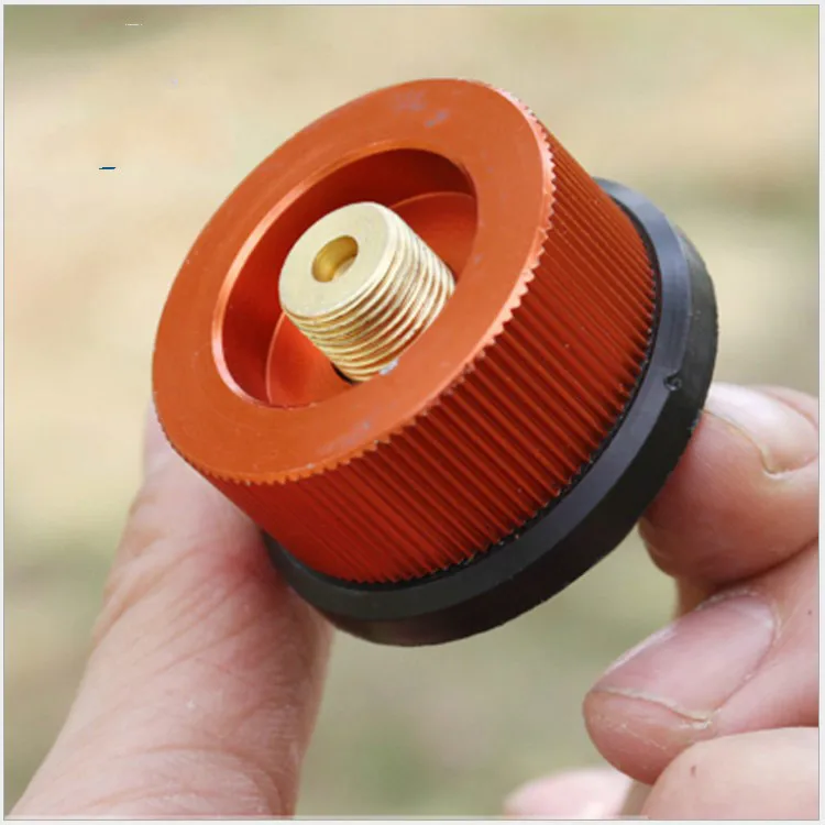

Furnace Head conversion Gold round long gas tank interface flattening interface gas propane adapter stove camping