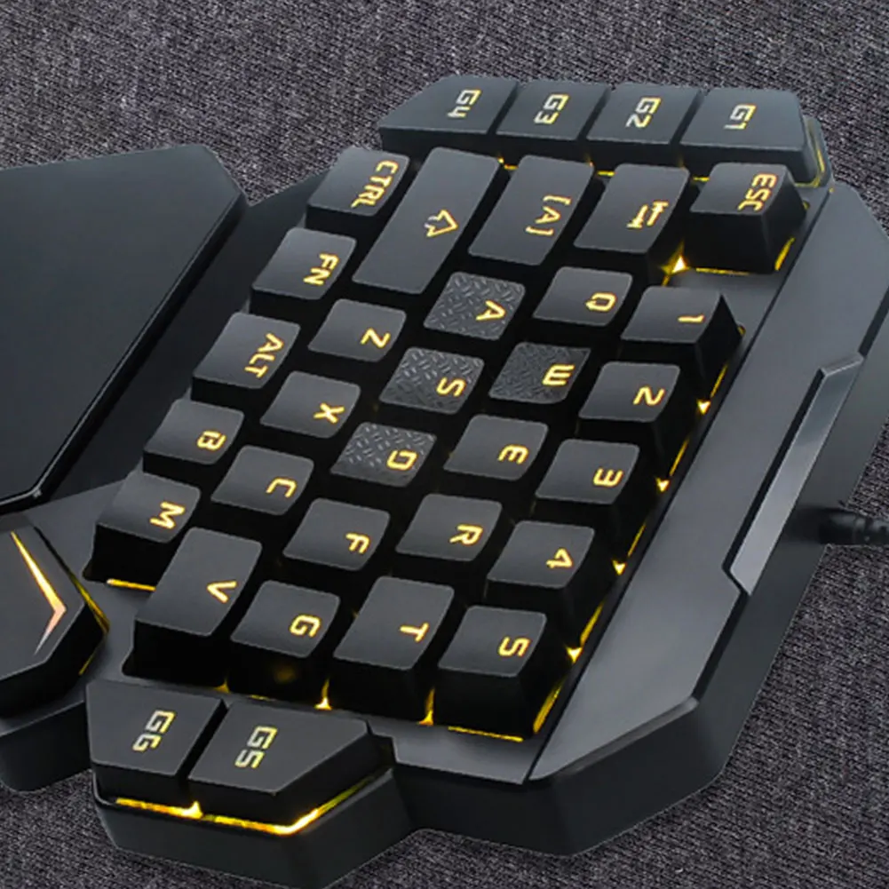 K50 Проводная эргономичная игровая мини клавиатура с подсветкой RGB 35 клавишами