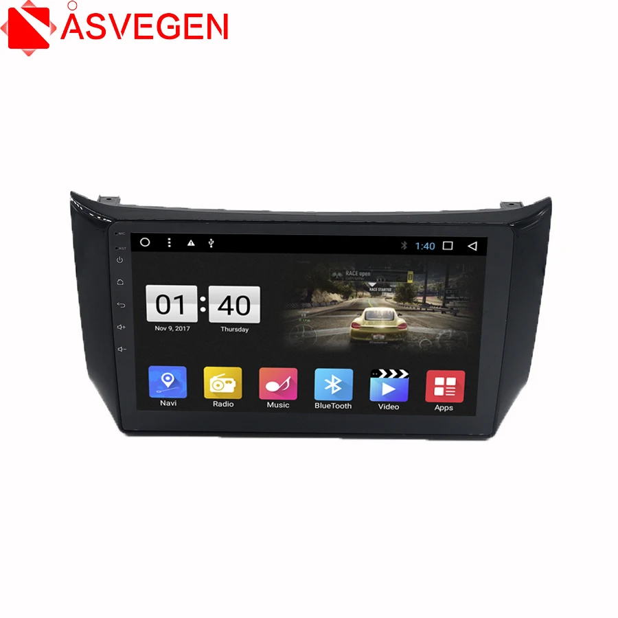 Asvegen 10 2 дюймов Android 7 1 четырехъядерный автомобильный Радио DVD мультимедийный