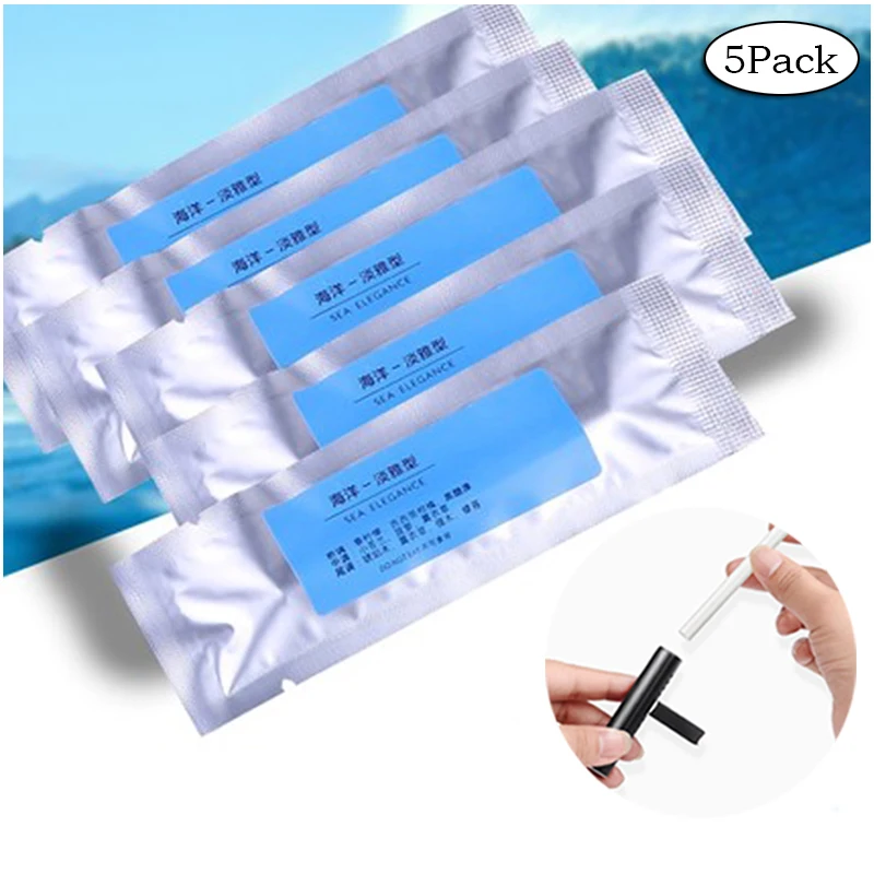 5 Pack Car Outlet Perfume Clip Solid Fragrance Supplement Stick Air Freshener Aromatherapy Interior Accessories LG003 - Название цвета: Ocean