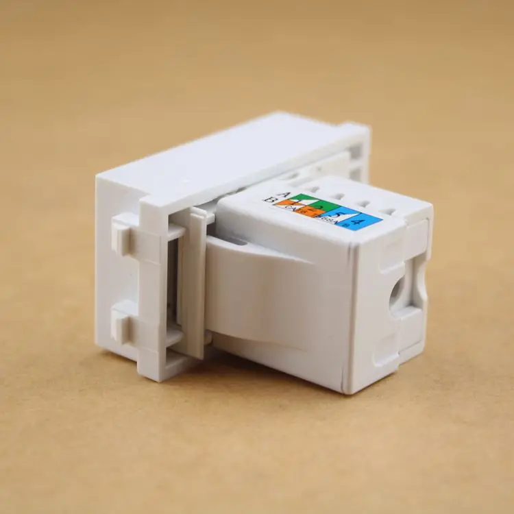SeTo 128 Тип RJ45 Cat6 сетевой модуль Gigabit соединитель Keystone для настенной пластины