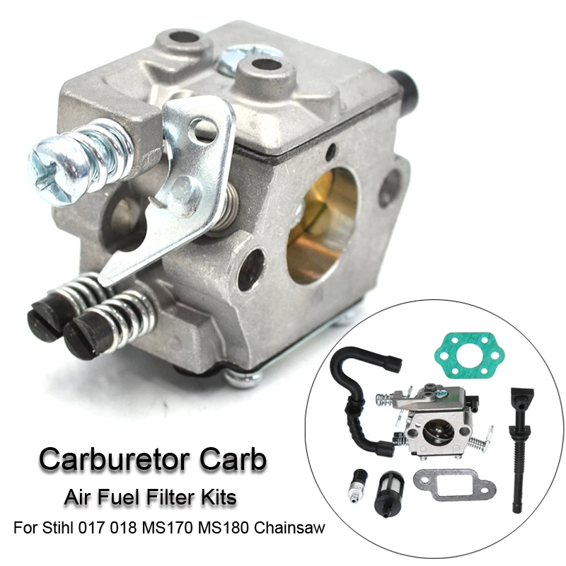 Carburetor For Stihl 017 018 MS170 MS180 Parts Carb Chainsaw Air Fuel Filter Kit