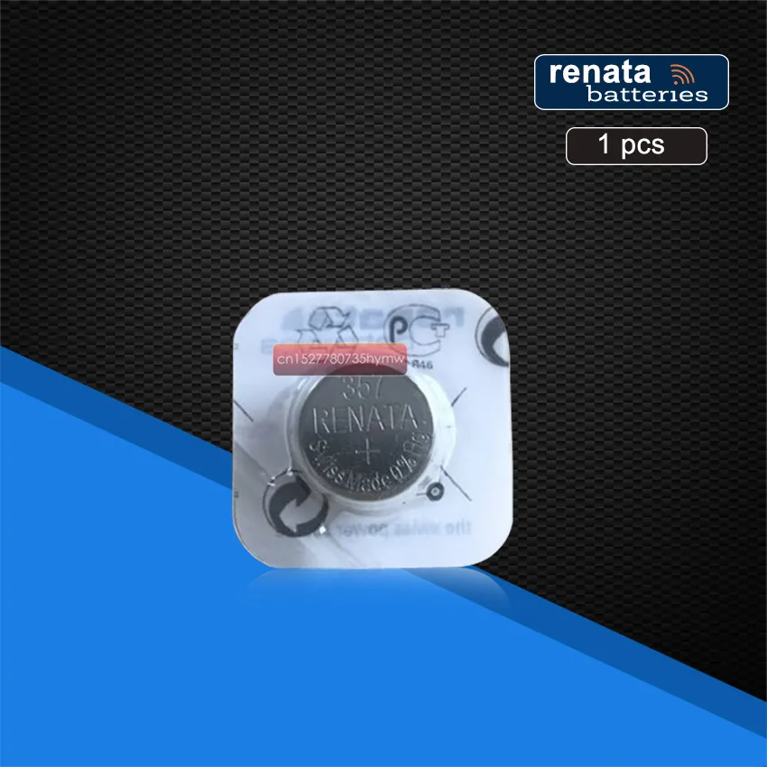 1 шт. в упаковке 100% оригинальный новый Renata 357 Длительное Действие SR44W SR44 LR44 A76 L1154 357A