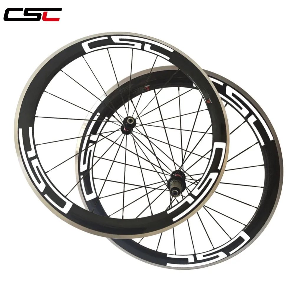 CSC 700C aluminum brake track 23mm width 50mm clincher carbon + alloy