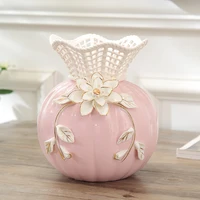Modern Art Ceramic Vase Pink & Blue Stereoscopic Flower Home Decor Wedding Centerpieces Artistic Design 1
