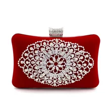 Bolsa Feminina Diamond Flower Crystal Evening Bag Clutch Bags Styling Day Clutches Lady Wedding Purse