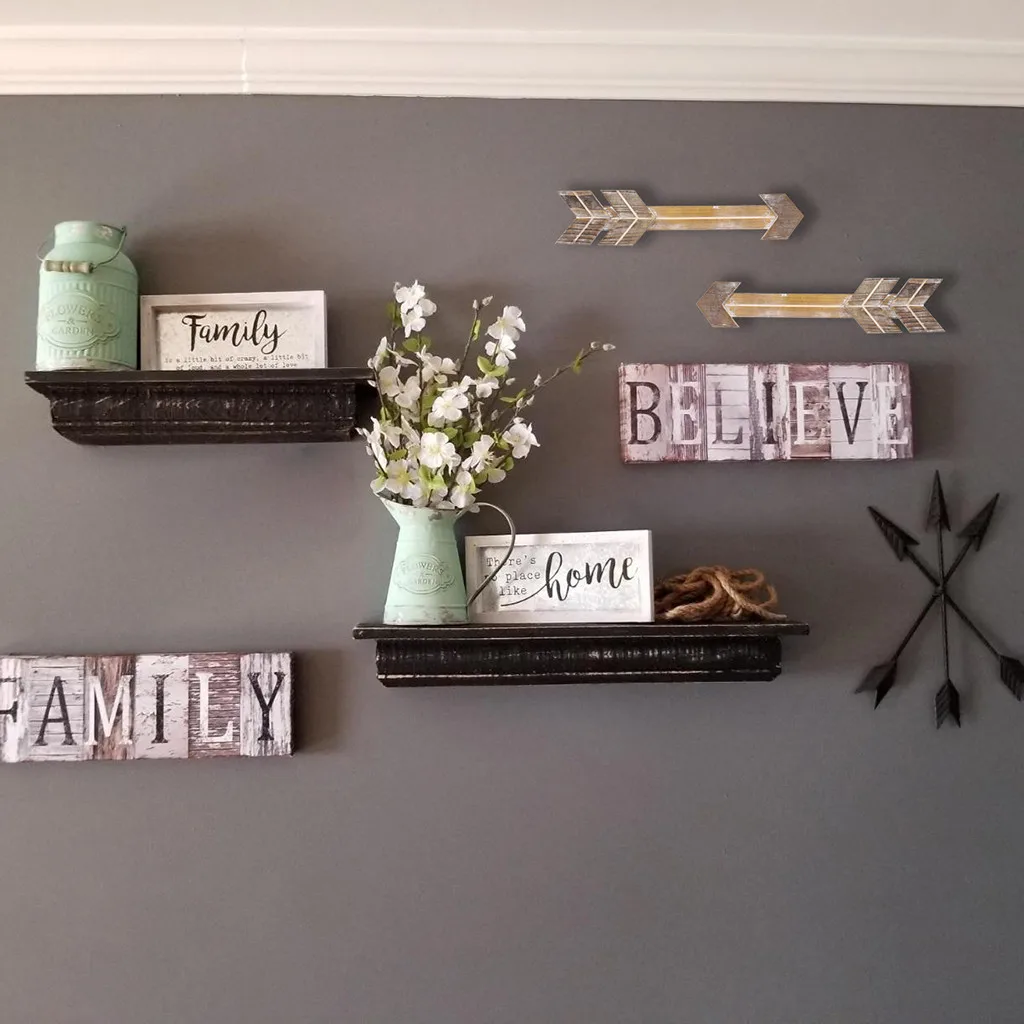 Signo De Flecha De Madera Rustica Decoracion De Pared De Granja Decoracion Del Montaje Para El Hogar O La Boda Garaje Pub Restaurante Pared Vintage Arte Del Hogar Decoraciones Diy De Fiestas