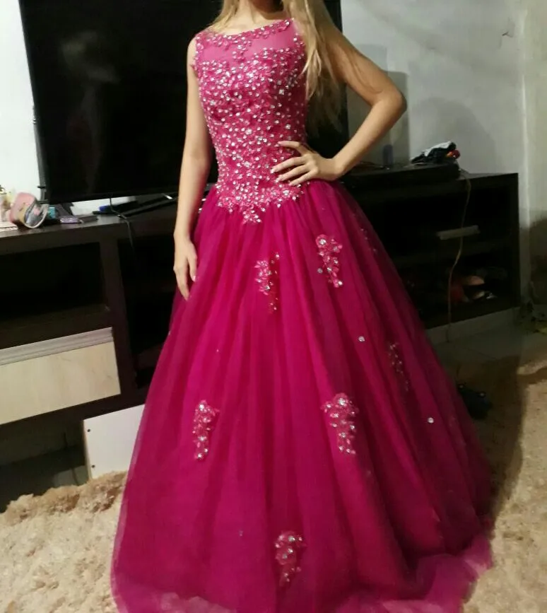 ANGELSBRIDEP Plus Size Quinceanera Dresses Luxury Rhinestones Beads Corset Sweet 16 Tulle Ball Gown Vestido Debutante Dress