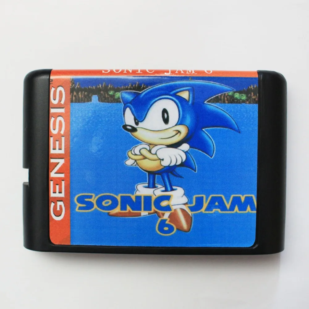 Sonic 6 Варенье 16 бит MD карточная игра для Sega Mega Drive для Genesis