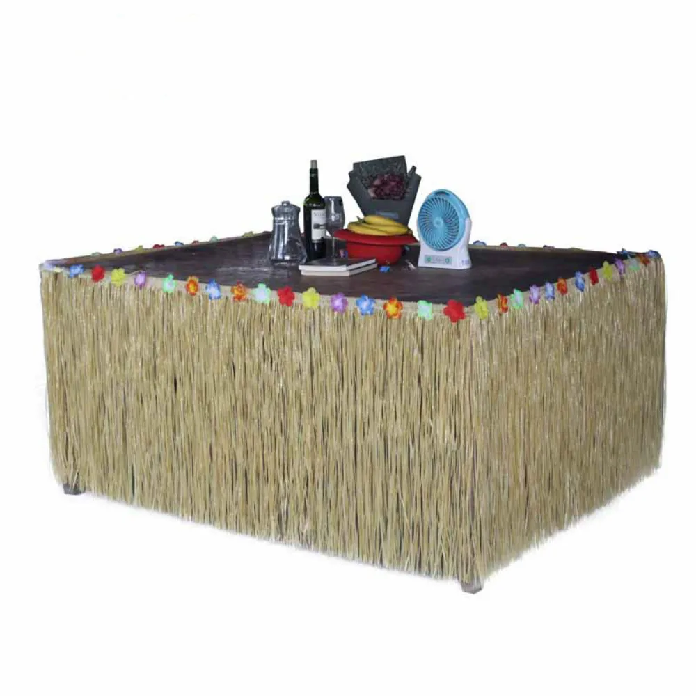 diy grass table skirt