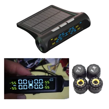 

TPMS Smart Car Tyre Pressure Monitoring System Solar Power Charging Digital LCD Display Auto Security Alarm System Car Eletronic