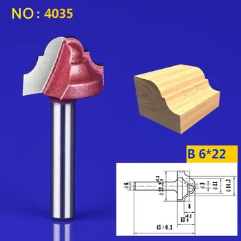 

6/6.35mm 1pcs Chest/Door wood flat edge trimmer Lace knife engraving machine tool slotting milling cutter