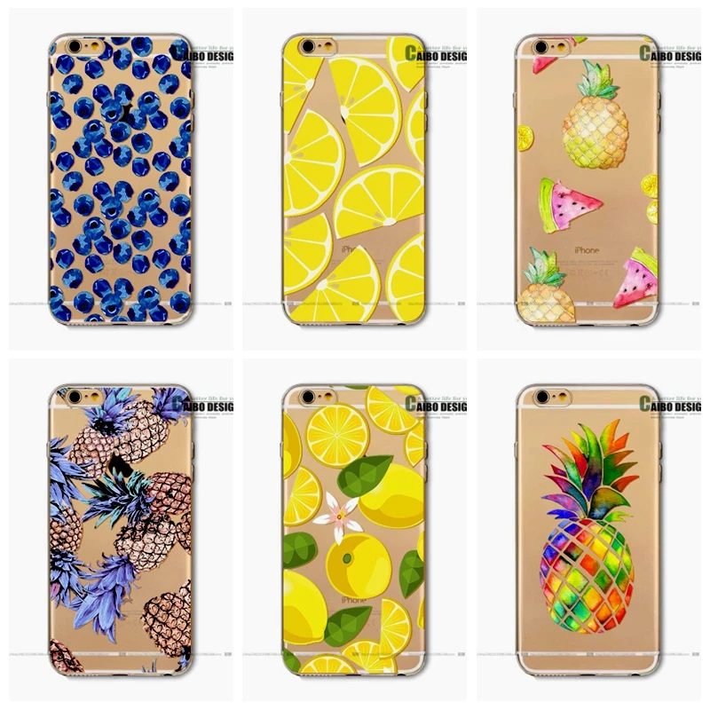 Летний фрукт Арбуз Лимон Телефон чехол для Iphone 5 5S SE 6 S 6s мягкий Tpu 7 8 Plus 6plus X 10