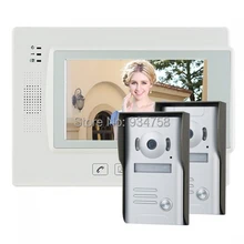 7 ” TFT LCD Video videoportero Intercom timbre Home Security Monitor de la cámara visión nocturna 2V1