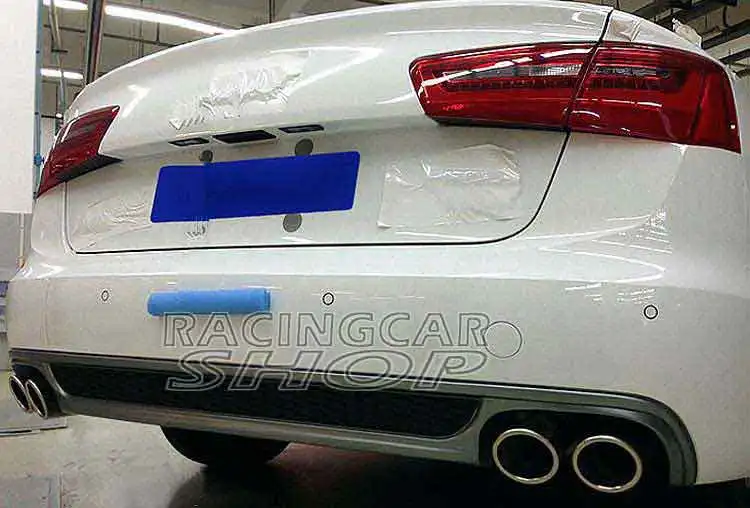 Sport Style High Quality PU Rear Lip Diffuser Fit For Audi A4 B8 Non-Sline Bumper 2008-2012