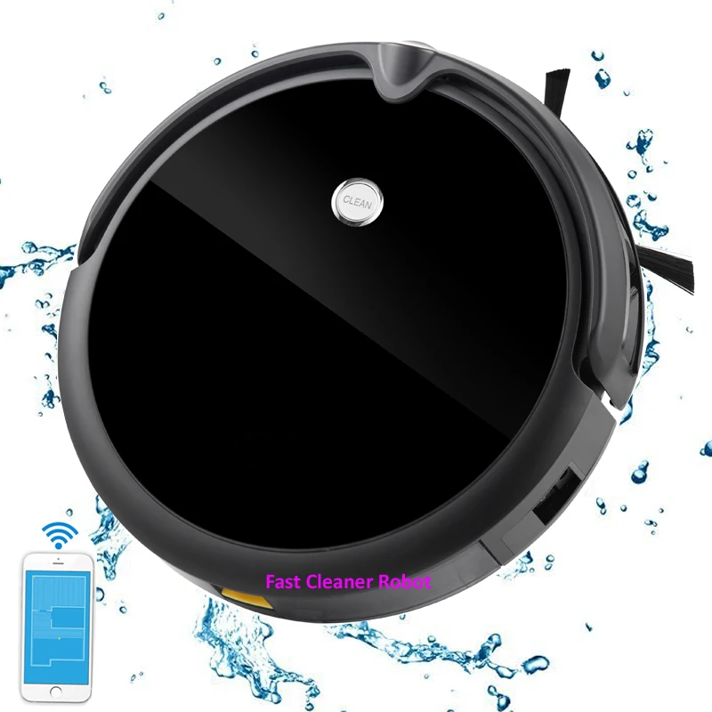 2019 Newest Clean Robot Vacuum Cleaner With CameraSmart Navigation Map Smartphone WIFI APP ControlW