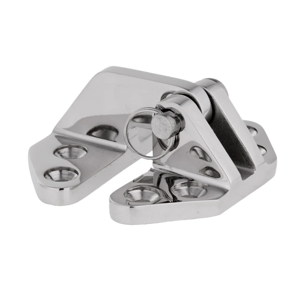 1 Pc 316 Stainless Steel Hatch Hinge with Universal Removable Pin Marine Boat Hardware Durable Boat Accessories 6.9 x 6.5 x 3 cm