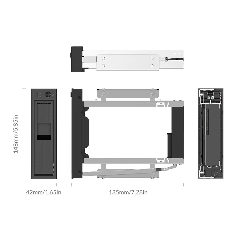  ORICO CD-ROM Space internal 3.5 inch SATA3.0 HDD Frame Mobile Rack Internal HDD Case Support UASP P