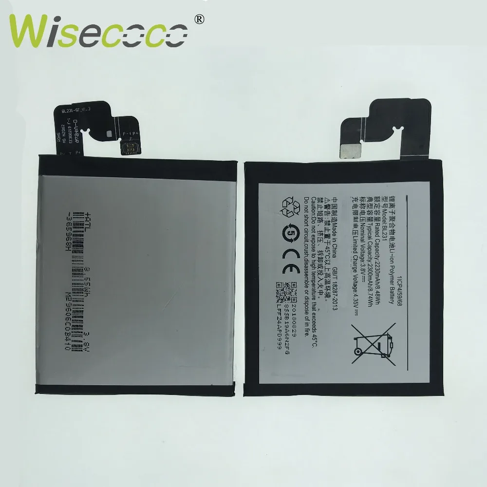 

Wisecoco In Stock 100% NEW 2300mAh BL231 Battery For Lenovo S90A S90-A Mobile Phone Replacement + Tracking Number