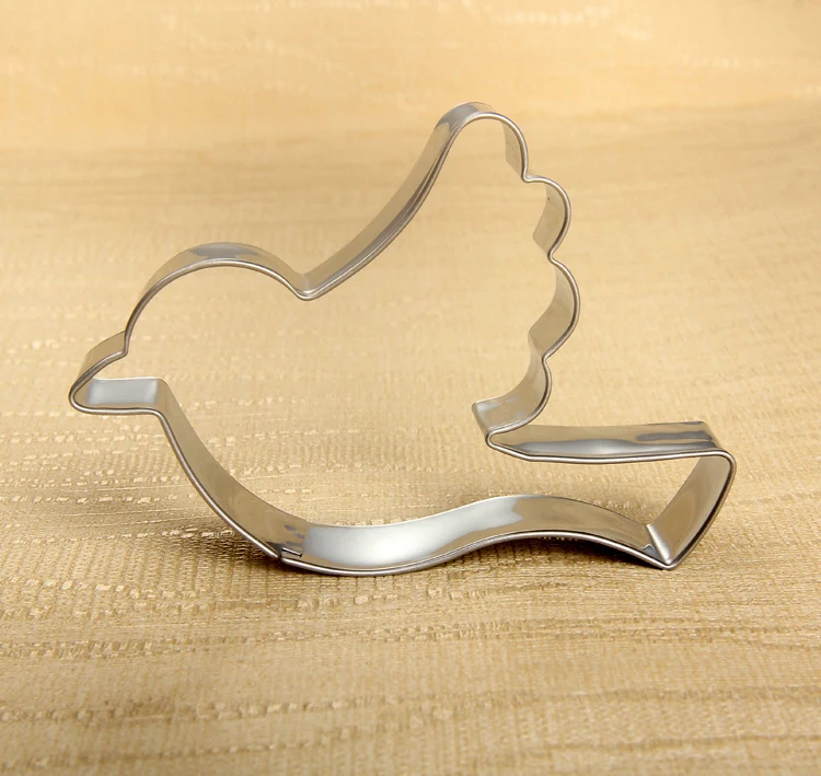 5 pcs New Arrival Bird Shape Stainless Steel Cookie Cutter Mold Biscuit