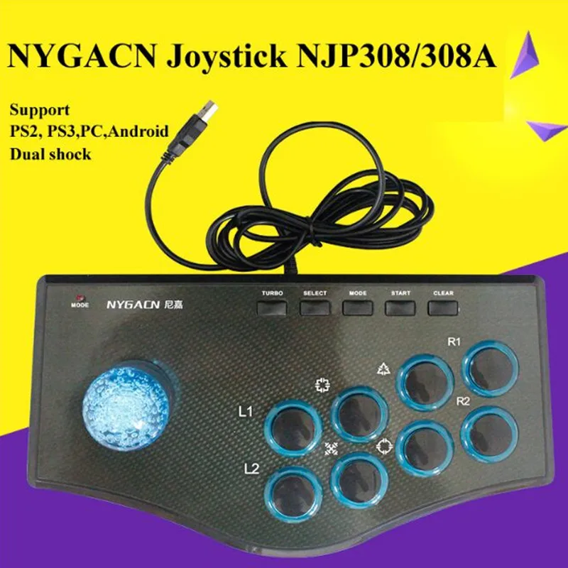 

USB Wired Gamepads Arcade Fighting Game Joystick Controller Stick For PS3 Android Computer Gamepad PC