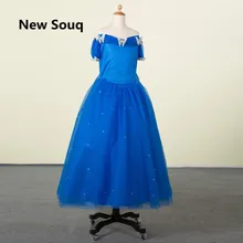 

Royal Blue Tulle A-Line Flower Girl Dresses Vestido De Daminha Rushed Sequined Tulle Girls Pageant Gowns Custom Made