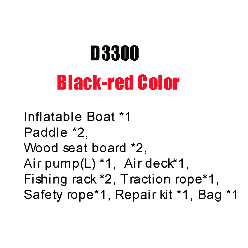 5-6 человек 0,9 мм ПВХ надувная лодка плот река Лодка Рыболовная гребная лодка для дрифтинга Sufing с алюминиевыми веслами и воздушным насосом - Цвет: D3300-black-red