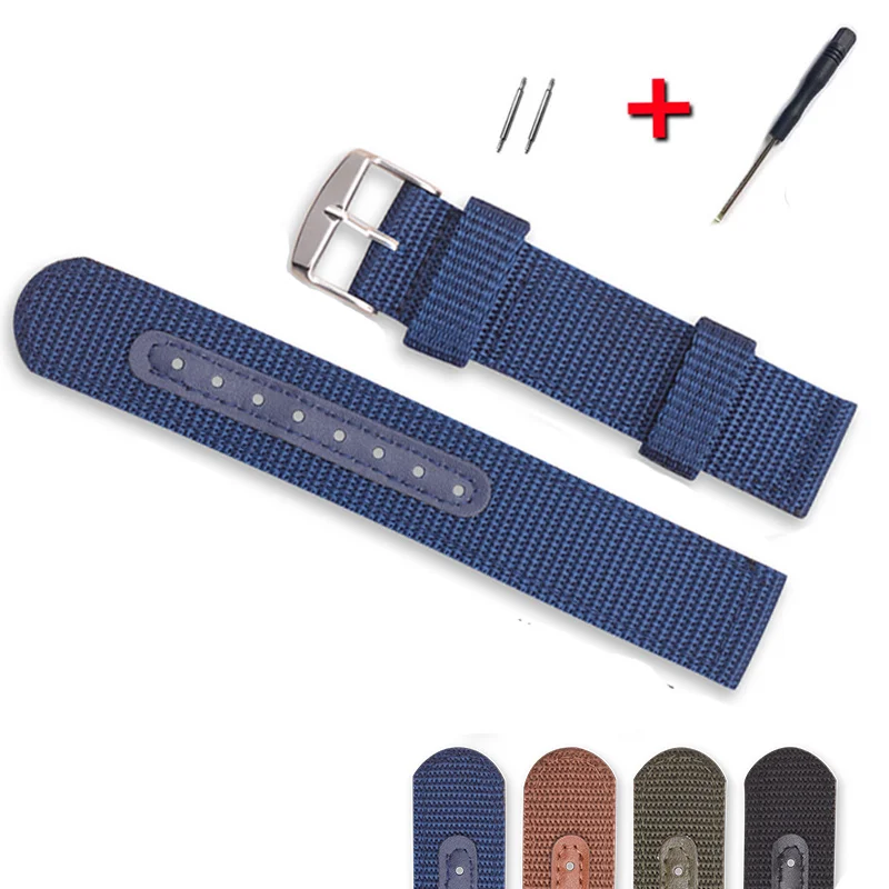 

Watch Band Strap Nylon Mesh Watchbands Women Men Sport Watches Belt Accessories Relojes Hombre 18mm 20mm 22mm 24mm