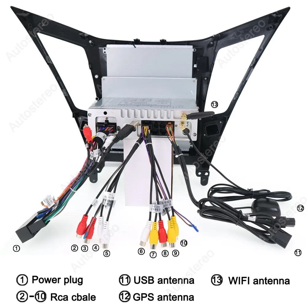 Best 13.8" Tesla style Android 7.1 2GB 32 or 64GB Car Radio GPS Headunit For Hyundai Sonata 2012 2013 2014 Auto Audio FM 7